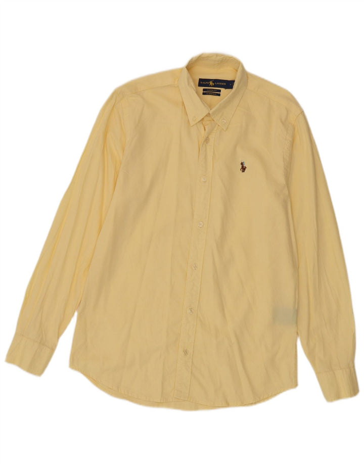 Ανδρικό πουκάμισο Ralph Lauren Classic Fit, μεσαίο κίτρινο βαμβακερό