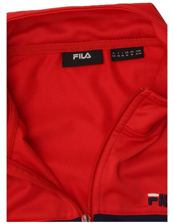 Ανδρική φόρμα Fila Top Jacket μεσαίο κόκκινο Colourblock