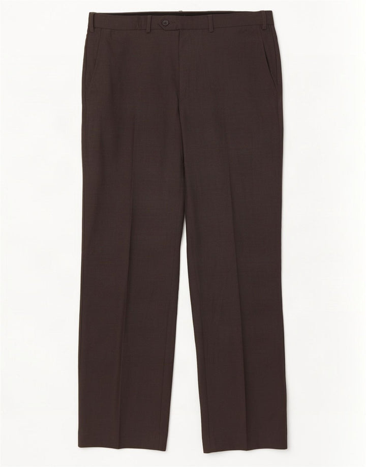 Ανδρικό ίσιο παντελόνι Marks & Spencer W36 L31 Γκρι μαλλί