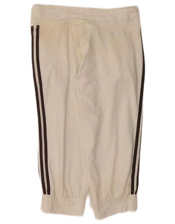 Adidas Γυναικεία φόρμα Capri Παντελόνι Joggers UK 10 Small White