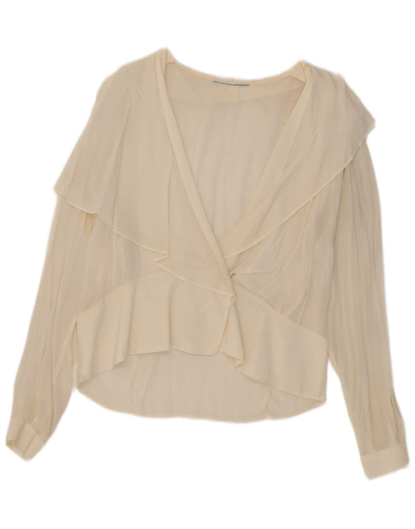 Vintage Γυναικείο See Through Cardigan Top 14 Large Off White