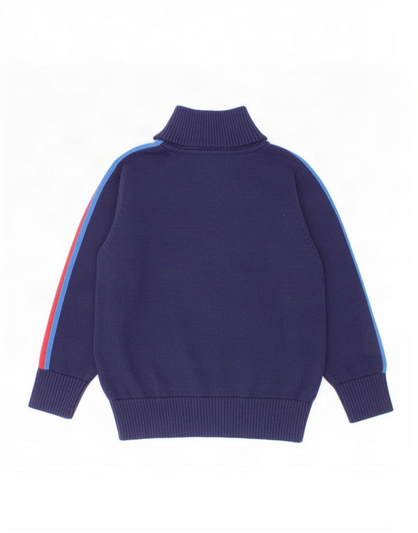 Joules Baby Boys πουλόβερ με φερμουάρ 18-24 μηνών Navy Blue Colorblock