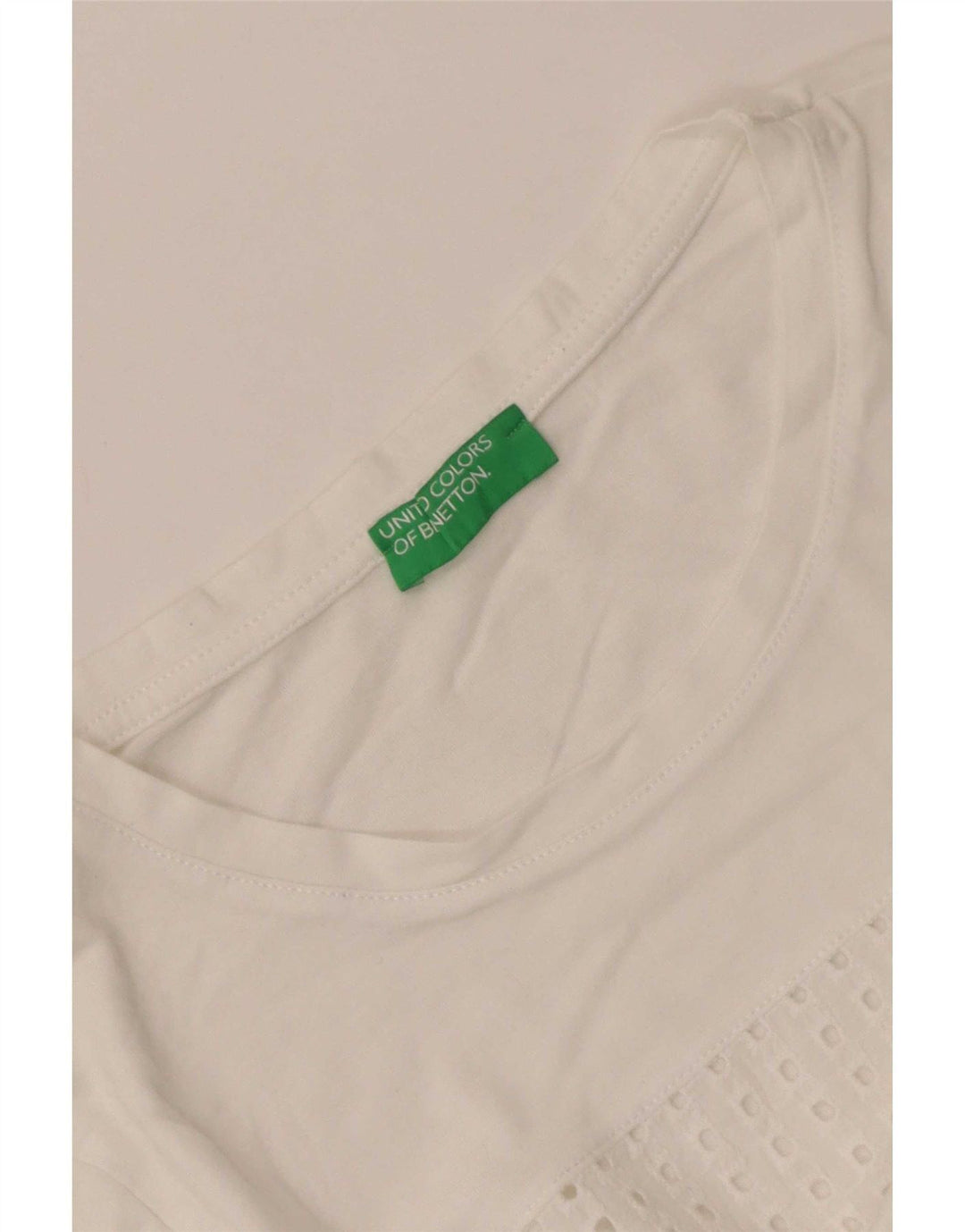 Benetton Γυναικείο T-Shirt Top UK 10 Small White