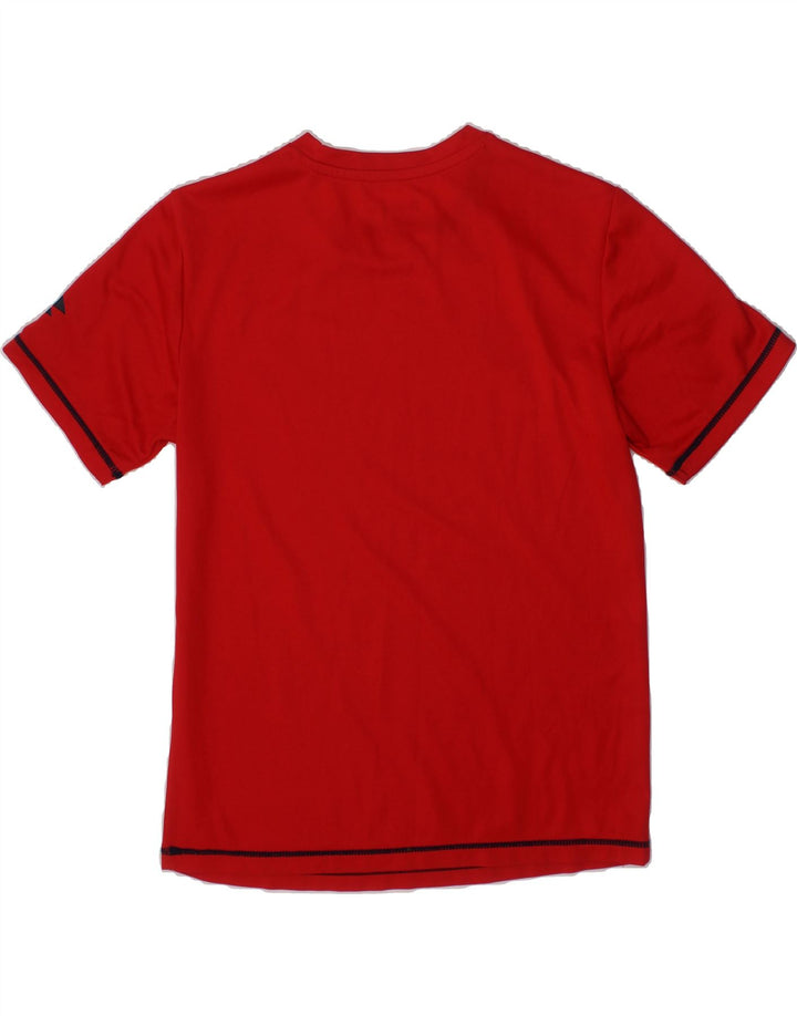 LOTTO Boys Graphic T-Shirt Top 9-10 Years Small Red Polyester Vintage Lotto and Second-Hand Lotto from Messina Hembry 