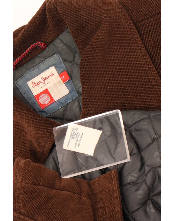 PEPE Jeans Γυναικείο Utility Jacket UK 14 Μεσαίο Καφέ Βαμβακερό