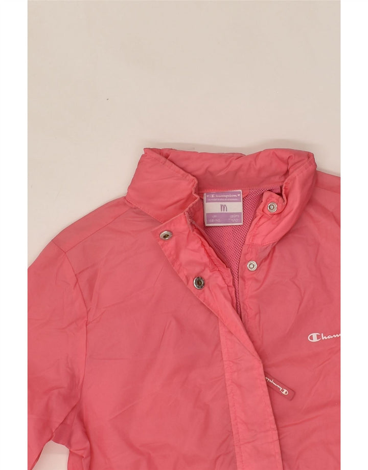CHAMPION Girls Hooded Rain Jacket 9-10 Years Medium Pink | Vintage Champion | Thrift | Second-Hand Champion | Used Clothing | Messina Hembry 