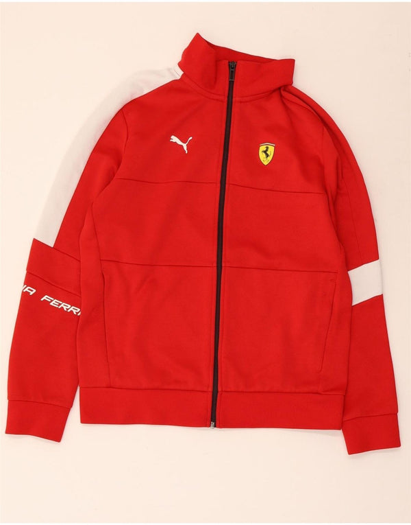 PUMA Γυναικεία φόρμα Ferrari Top Jacket UK 10 Small Red Colourblock