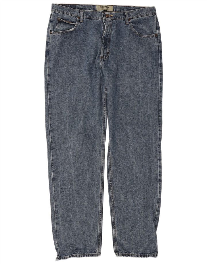 Ανδρικό τζιν Wrangler ίσιο W38 L34 Μπλε βαμβακερό
