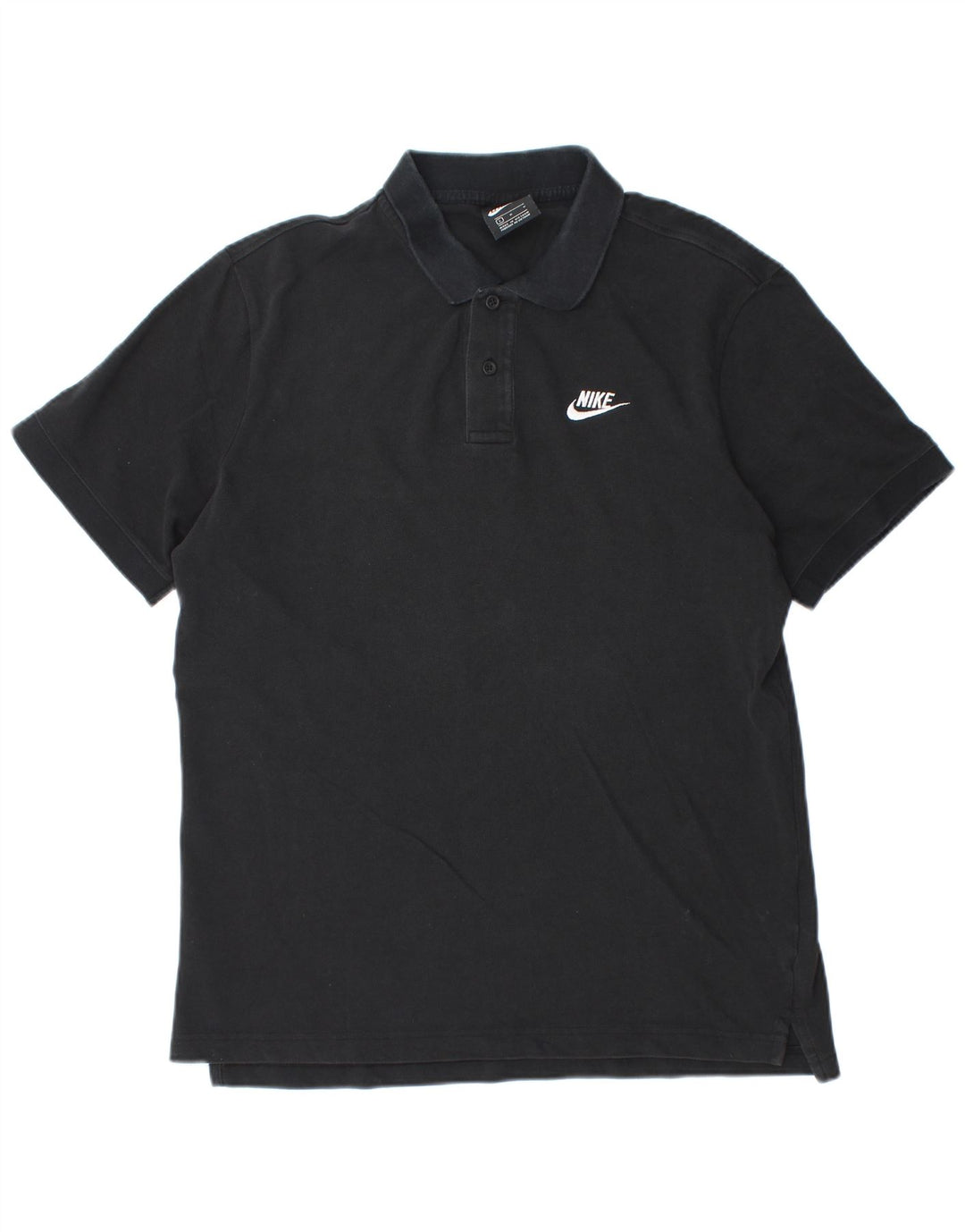 Ανδρικό μπλουζάκι πόλο Nike μεγάλο μαύρο βαμβακερό