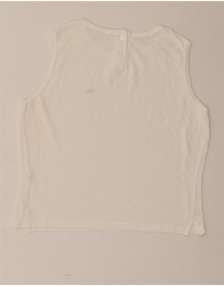 Γυναικείο Γιλέκο LACOSTE Top Size 44 Μεγάλο Λευκό Βαμβακερό
