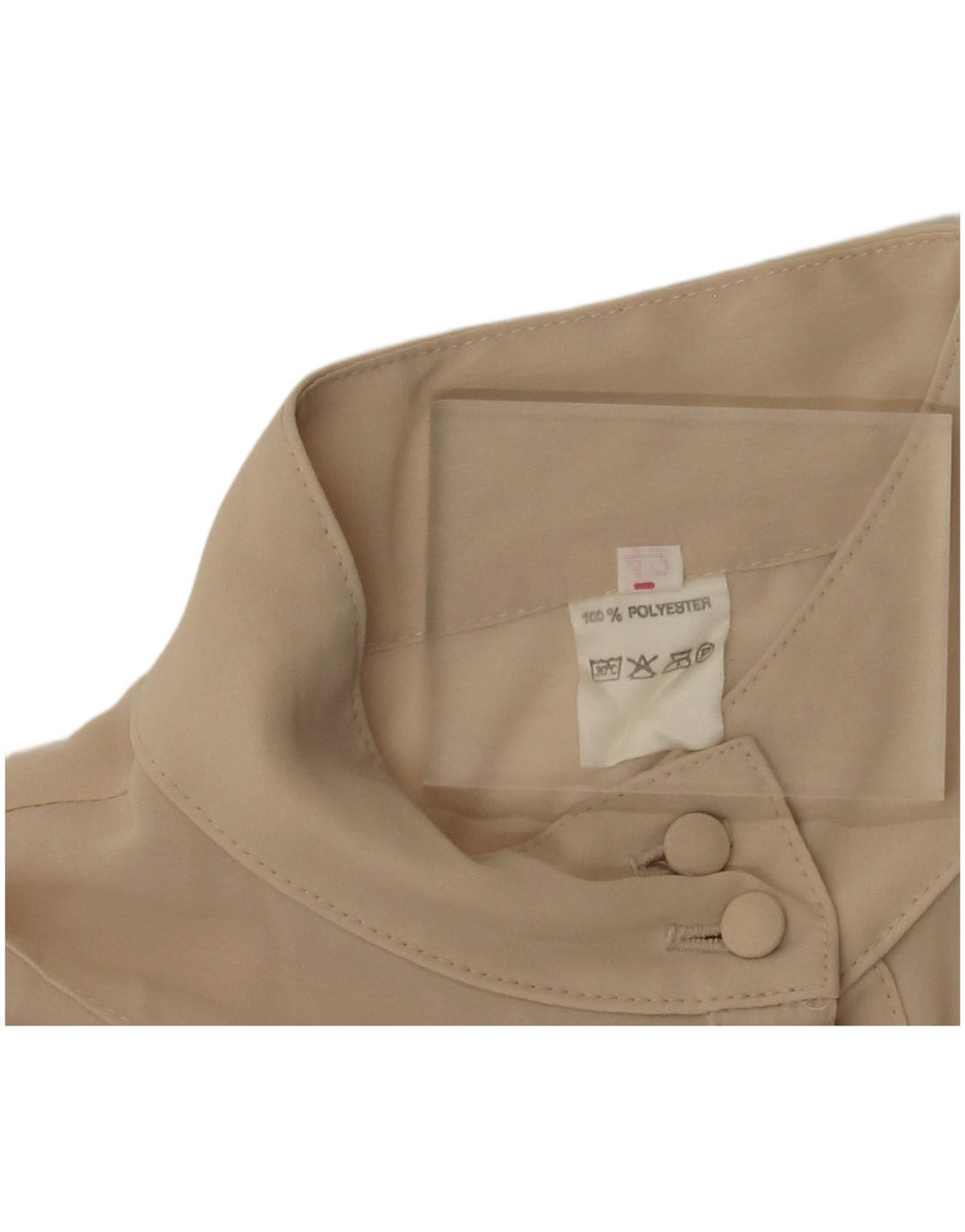 Vintage Γυναικείο Πουκάμισο Μπλούζα IT 42 Medium Beige Polyester