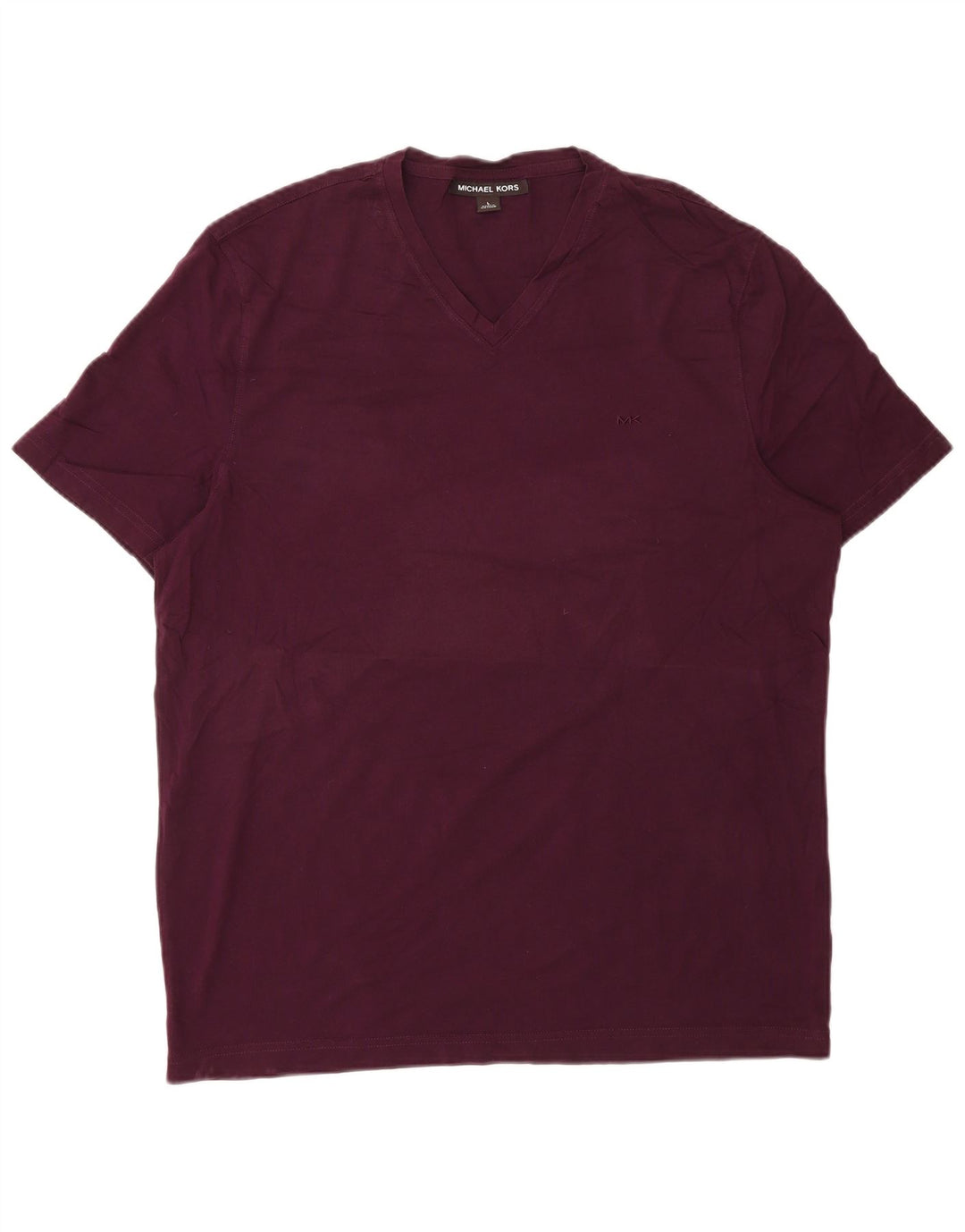 MICHAEL KORS Ανδρικό T-Shirt Top Large Burgundy