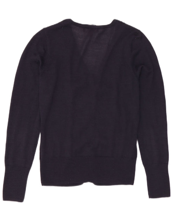 Γυναικεία ζακέτα Monsoon UK 12 Medium Navy Blue Μαλλί Merino