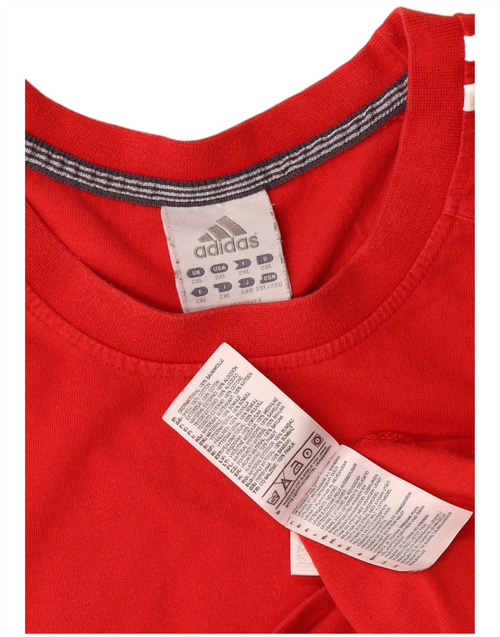 Ανδρικό T-Shirt Adidas Top 2XL κόκκινο βαμβακερό
