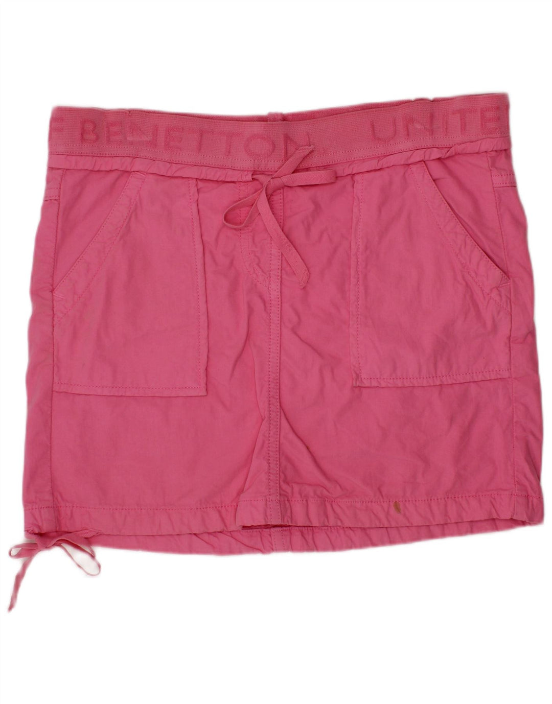 BENETTON Girls Graphic ίσια φούστα 13-14 ετών W28 Ροζ