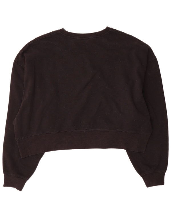 Γυναικεία φούτερ Dkny Crop Oversized Jumper UK 10 Small Black Cotton
