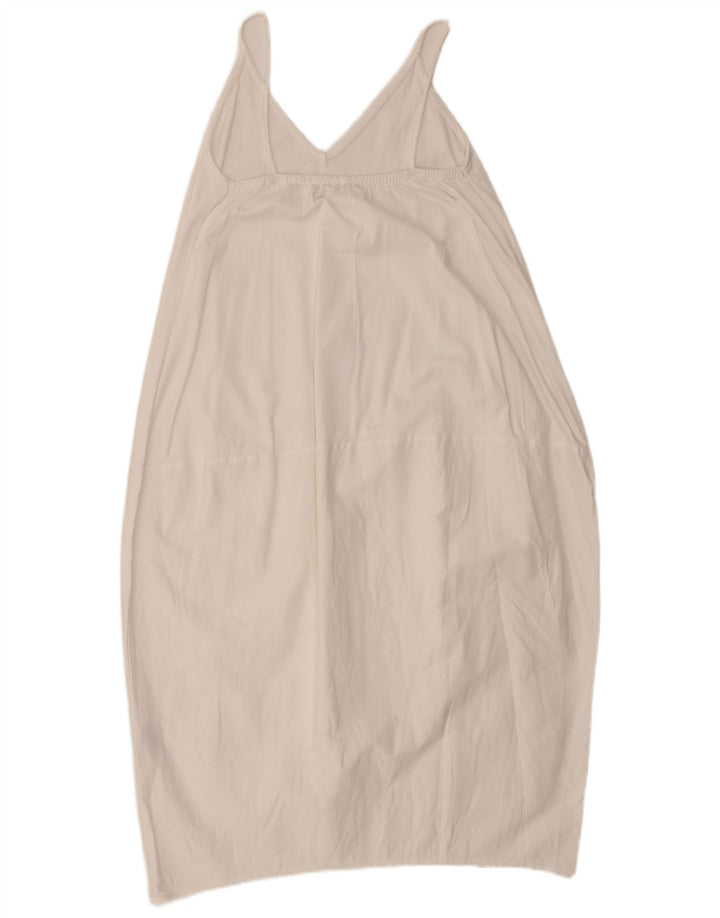 Zara Γυναικείο Sundress UK 10 Small White Cotton
