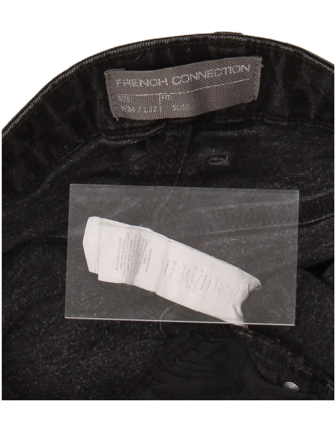 ΓΑΛΛΙΚΗ ΣΥΝΔΕΣΗ Ανδρικό Slim Jeans W34 L29 Μαύρο βαμβακερό
