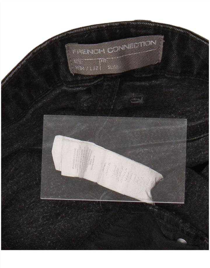 ΓΑΛΛΙΚΗ ΣΥΝΔΕΣΗ Ανδρικό Slim Jeans W34 L29 Μαύρο βαμβακερό