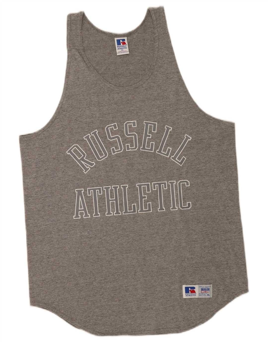 Russell Athletic Ανδρικό γραφικό γιλέκο Top XL Grey Polyester