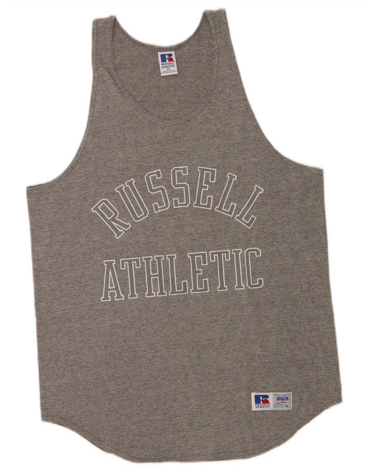 Russell Athletic Ανδρικό γραφικό γιλέκο Top XL Grey Polyester