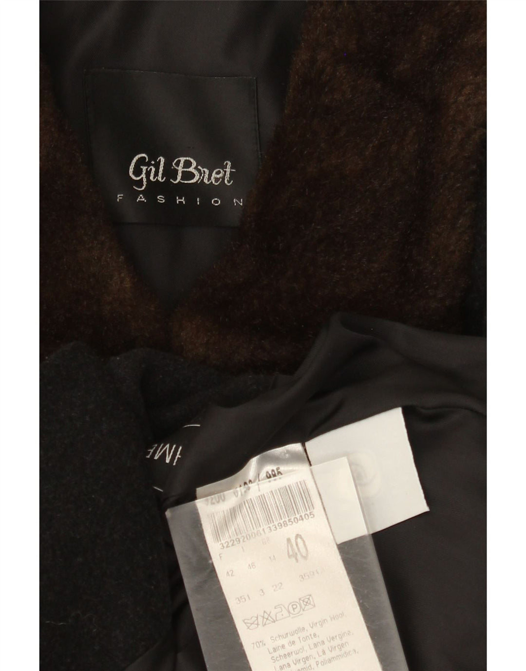 Γυναικείο παλτό Gil Bret UK 14 Medium Black Wool