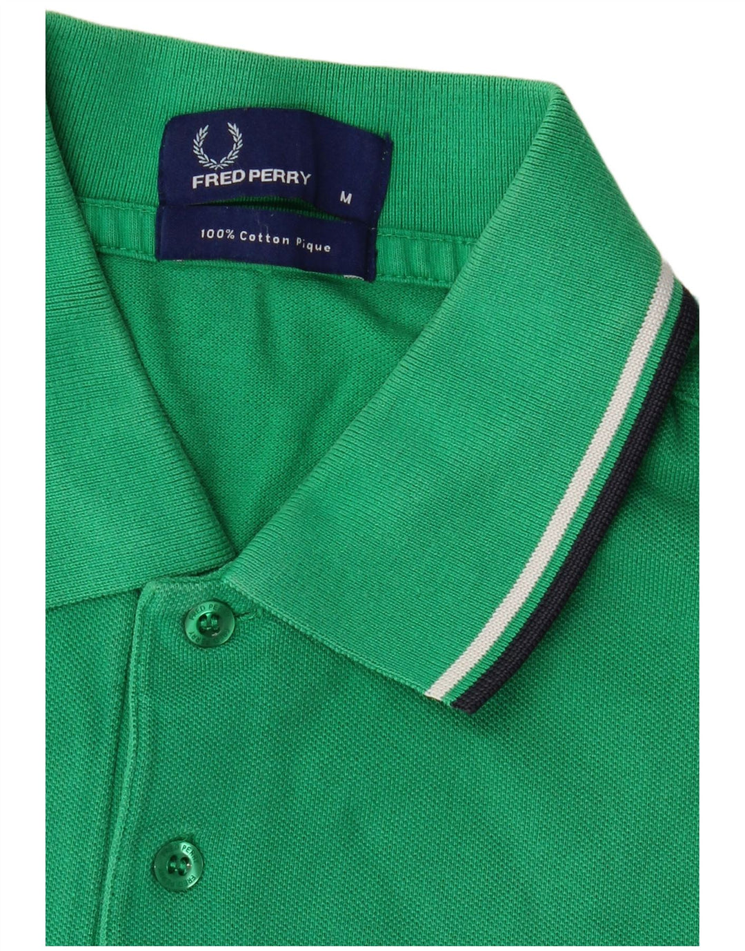 Fred Perry Ανδρικό Πόλο Μπλουζάκι Μεσαίο Πράσινο Βαμβακερό