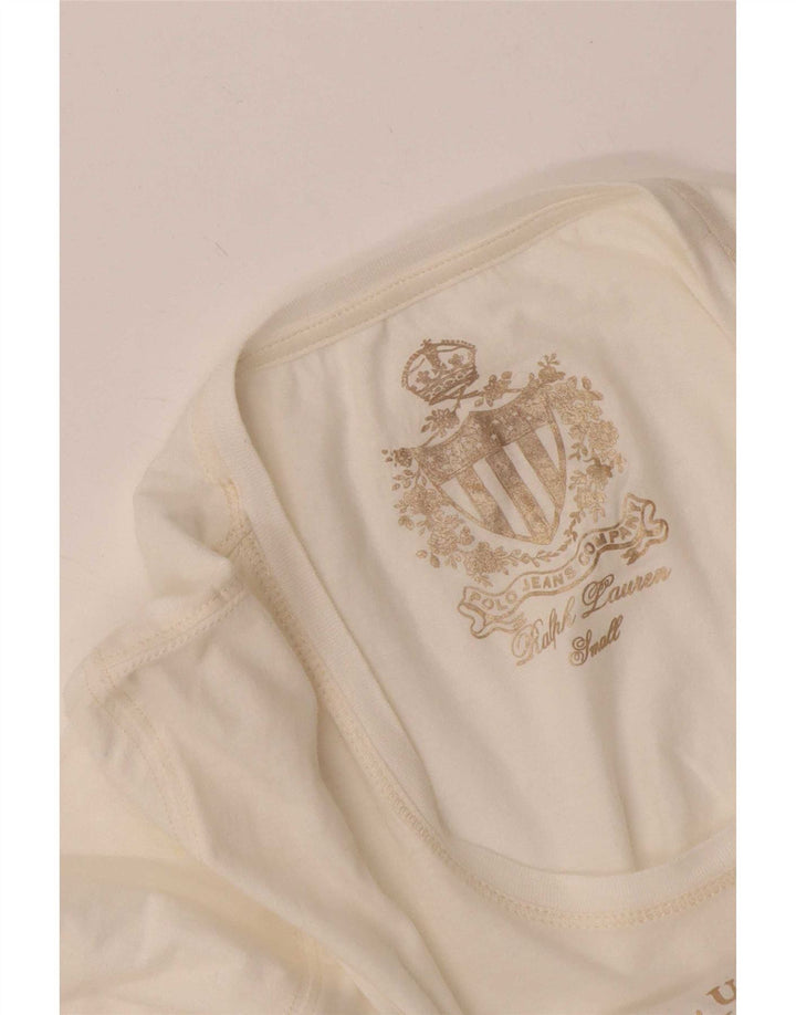 Ralph Lauren Γυναικείο τοπ μακρυμάνικο UK 8 Small White