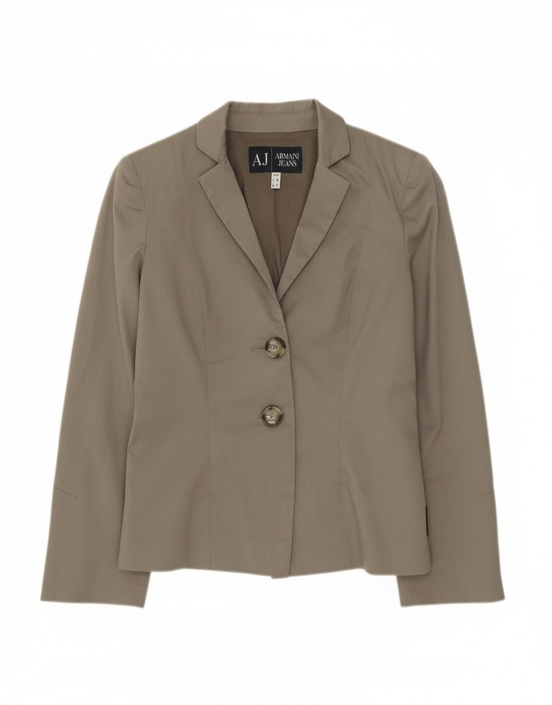 Armani Jeans Γυναικείο Μπουφάν μπλέιζερ με 2 κουμπιά EU 40 Μεσαίο γκρι βαμβακερό