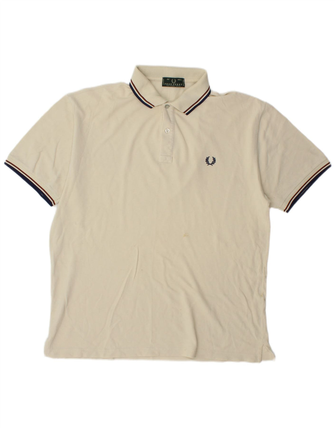 Fred Perry Ανδρικό Πόλο Μπλουζάκι μεγάλο σε λευκό βαμβακερό