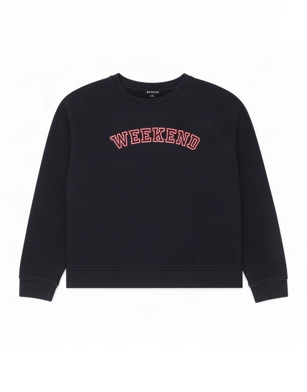 Γυναικεία γραφικά φούτερ Whistles Weekend Jumper UK 14 Medium Navy Blue