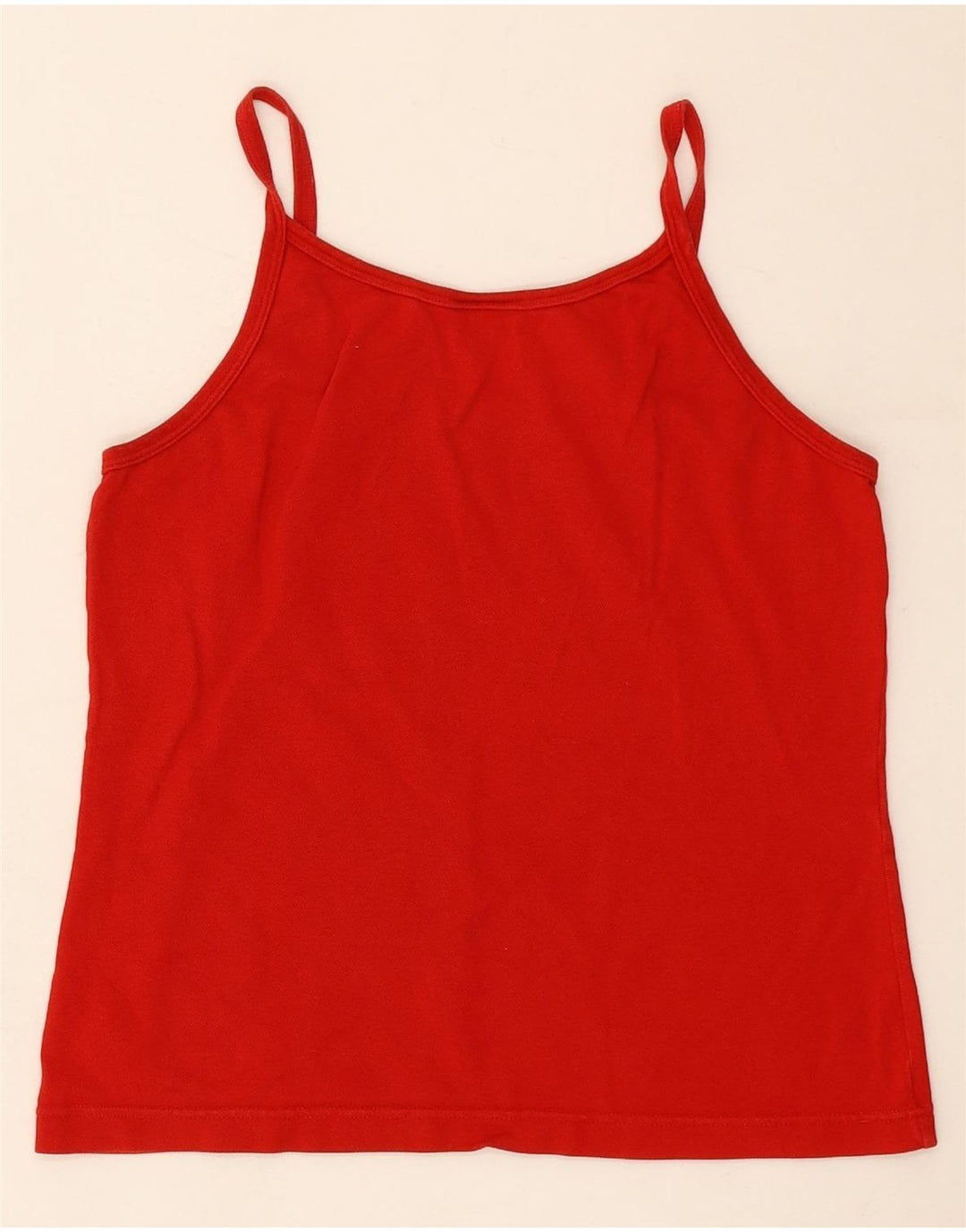 LACOSTE Womens Cami Top Size 44 Large Red Vintage Lacoste and Second-Hand Lacoste from Messina Hembry 
