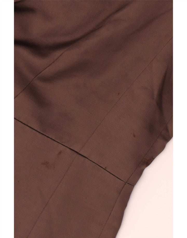 Fenn Wright Manson Γυναικείο μπουφάν 3/4 μανίκι blazer UK 14 μεγάλο καφέ