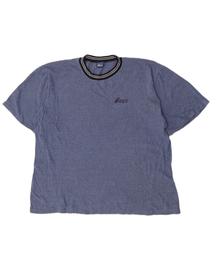 Ανδρικό T-Shirt Asics Top Large Blue Flecked
