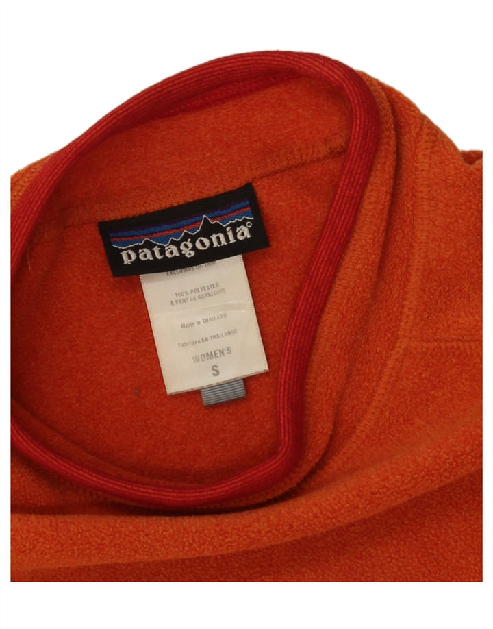 Patagonia Γυναικείο Fleece Jumper UK 10 Small Orange Polyester
