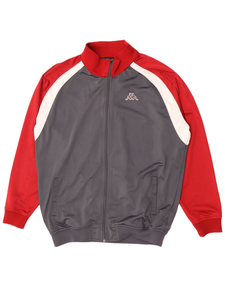 Ανδρική φόρμα Kappa Top Jacket 3XL Grey Colourblock Polyester