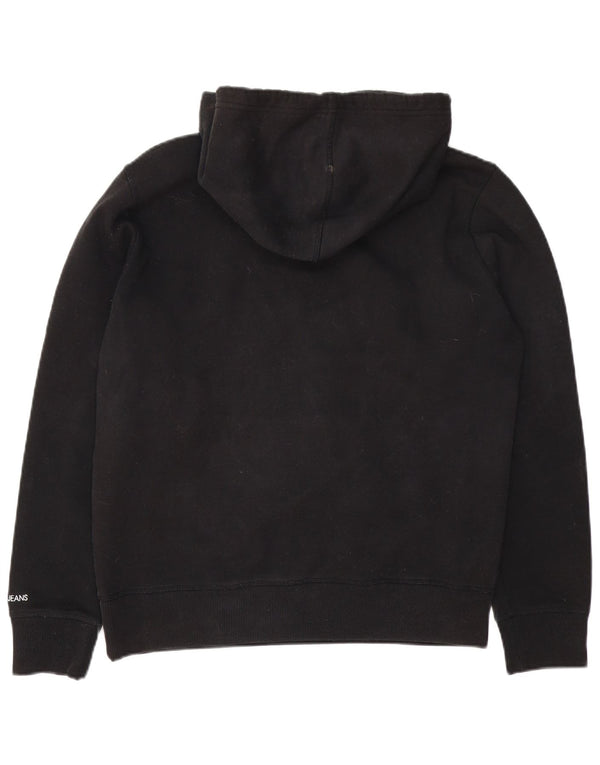 Calvin Klein Jeans Ανδρικό Hoodie Jumper Μεσαίο μαύρο βαμβακερό