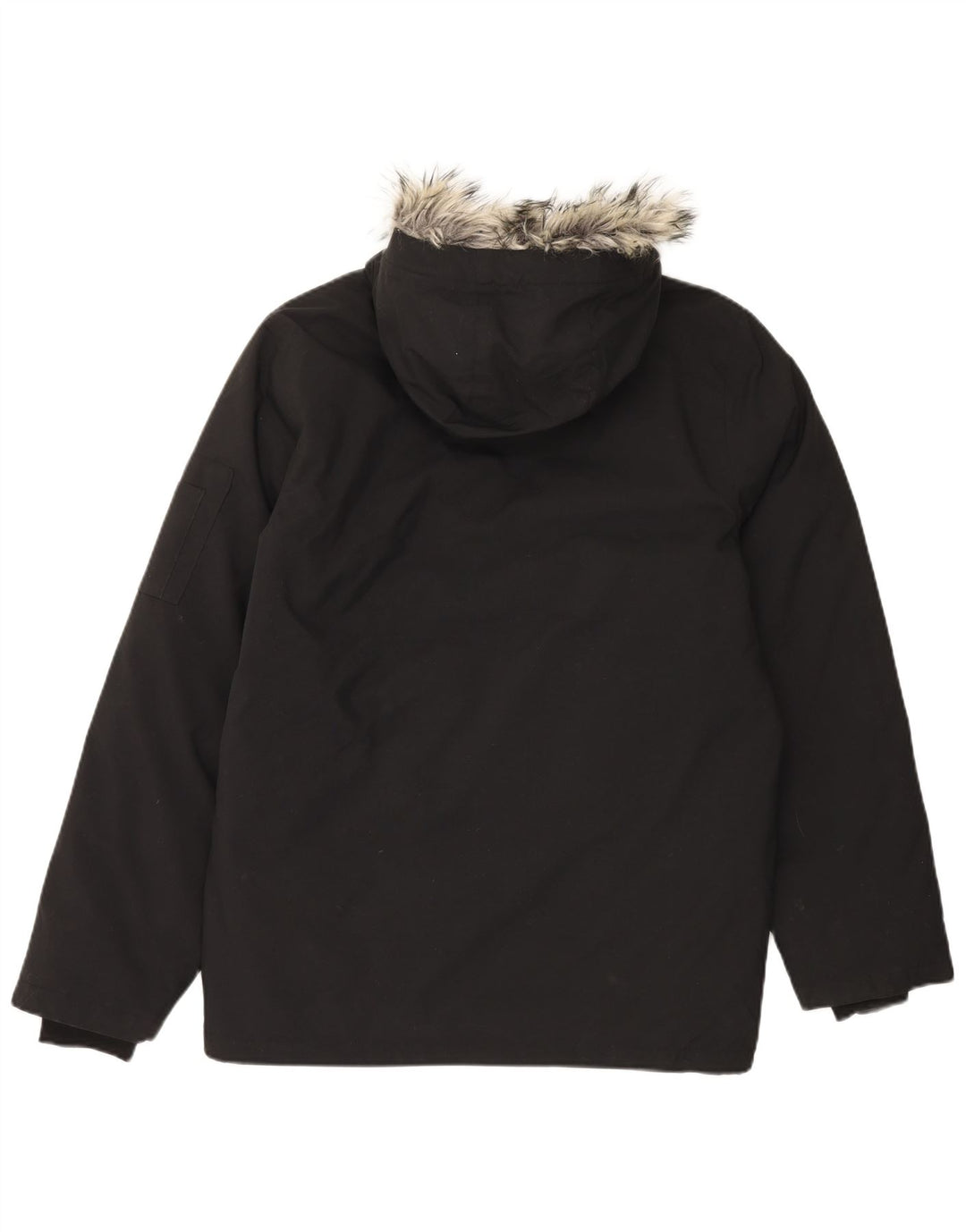 Ανδρικό μπουφάν Parka με κουκούλα Adidas UK 36 Small Black Nylon