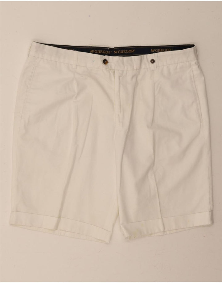 MC GREGOR Mens Chino Shorts W38 XL White Vintage MC Gregor and Second-Hand MC Gregor from Messina Hembry 