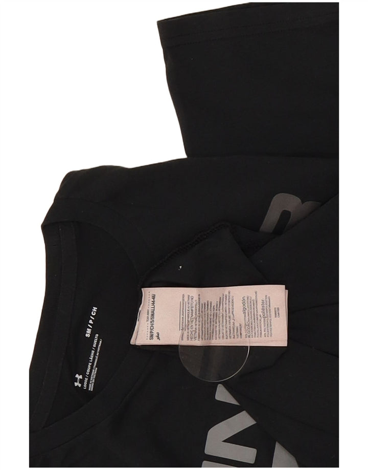 Under Armour Ανδρικό γραφικό T-Shirt Top Μικρό μαύρο βαμβακερό
