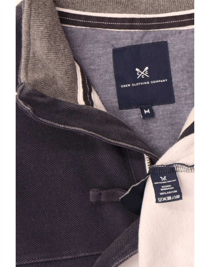 Ανδρικό φούτερ με φερμουάρ Crew Clothing, μεσαίο μπλε βαμβακερό