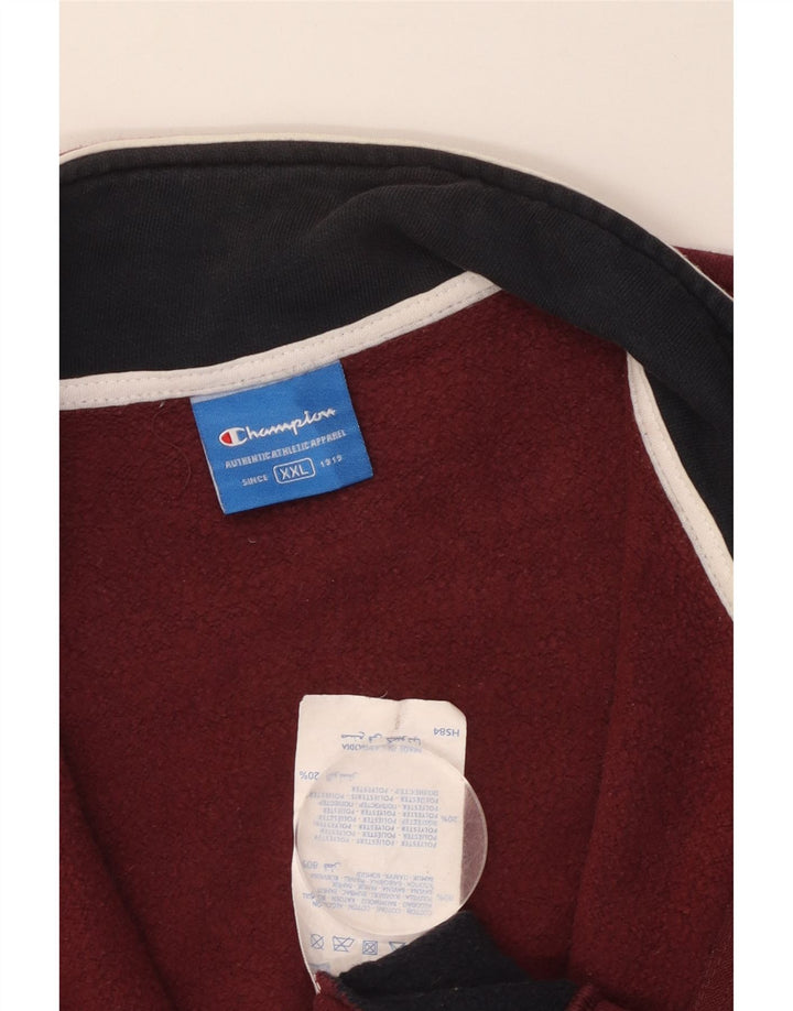 Ανδρική φόρμα CHAMPION Top Jacket 2XL Maroon Colourblock Cotton