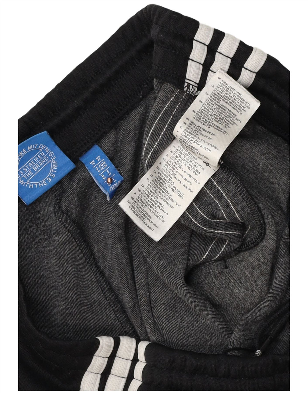 Γυναικεία αθλητική φόρμα ADIDAS Παντελόνι Joggers UK 12 Medium Μαύρο Πολυεστέρας