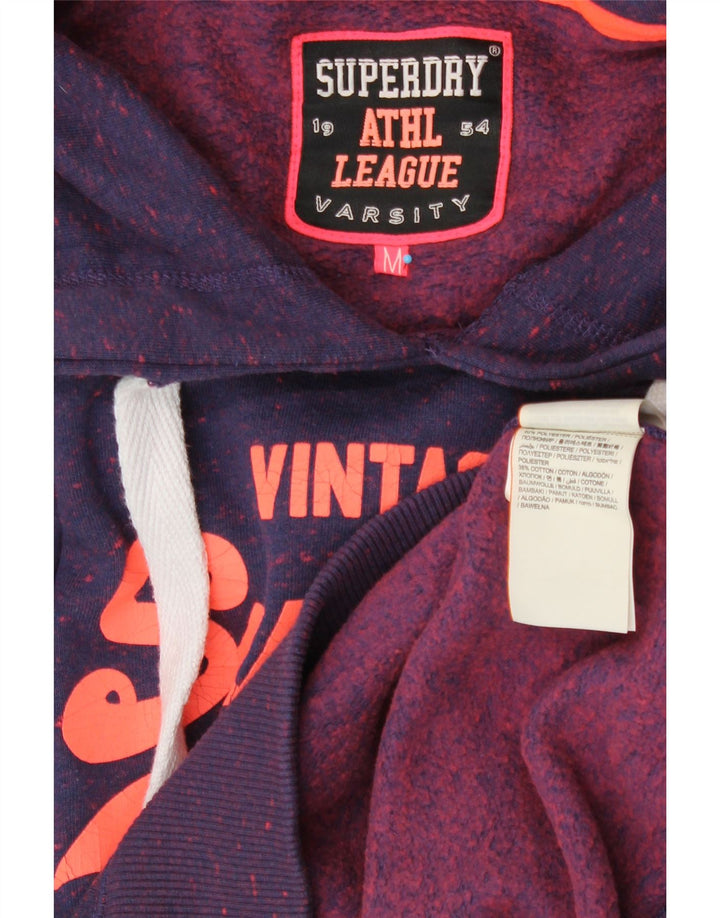 Ανδρικό γραφικό κουκούλα SUPERDRY Πολυεστέρας μεσαίου μωβ