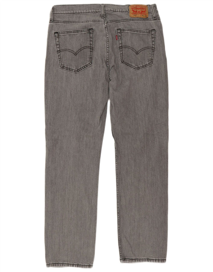Levi's Mens 514 Straight Jeans W34 L32 Γκρι βαμβακερό