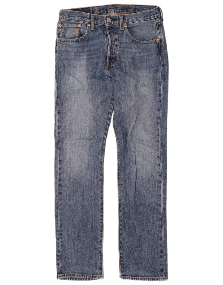 Levi's Mens 501 Straight Jeans W28 L30 Blue Cotton