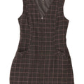 Γυναικείο αμάνικο φόρεμα Oasis UK 14 Medium Grey Check Polyester