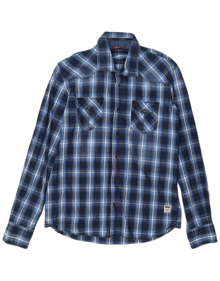 Ανδρικό πουκάμισο Carrera Extra Slim Fit Large Blue Check