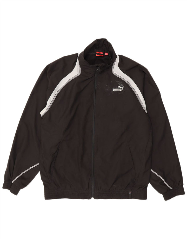 Ανδρική φόρμα Puma Μπουφάν μεσαίου μαύρου χρώματος πολυεστέρας