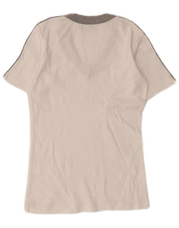 Kappa Γυναικείο T-Shirt Top UK 8 Small White Colourblock